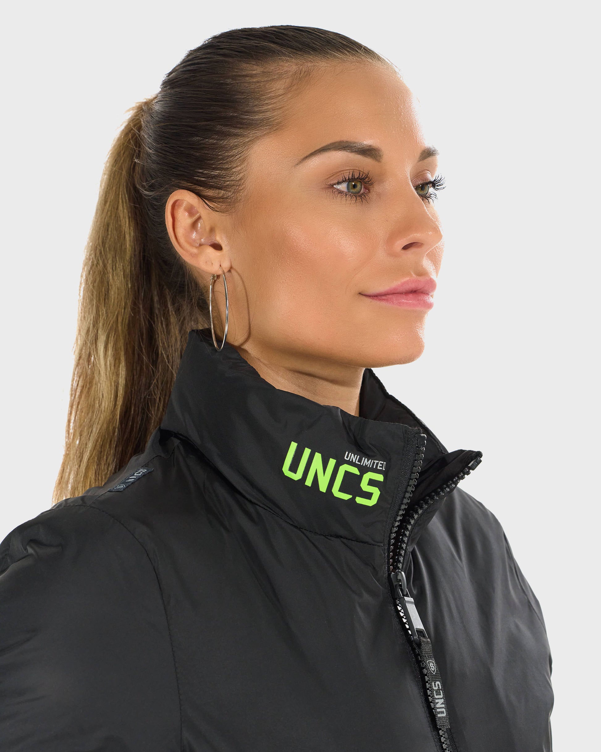 Dámska bunda JOANA BLACK/GREEN