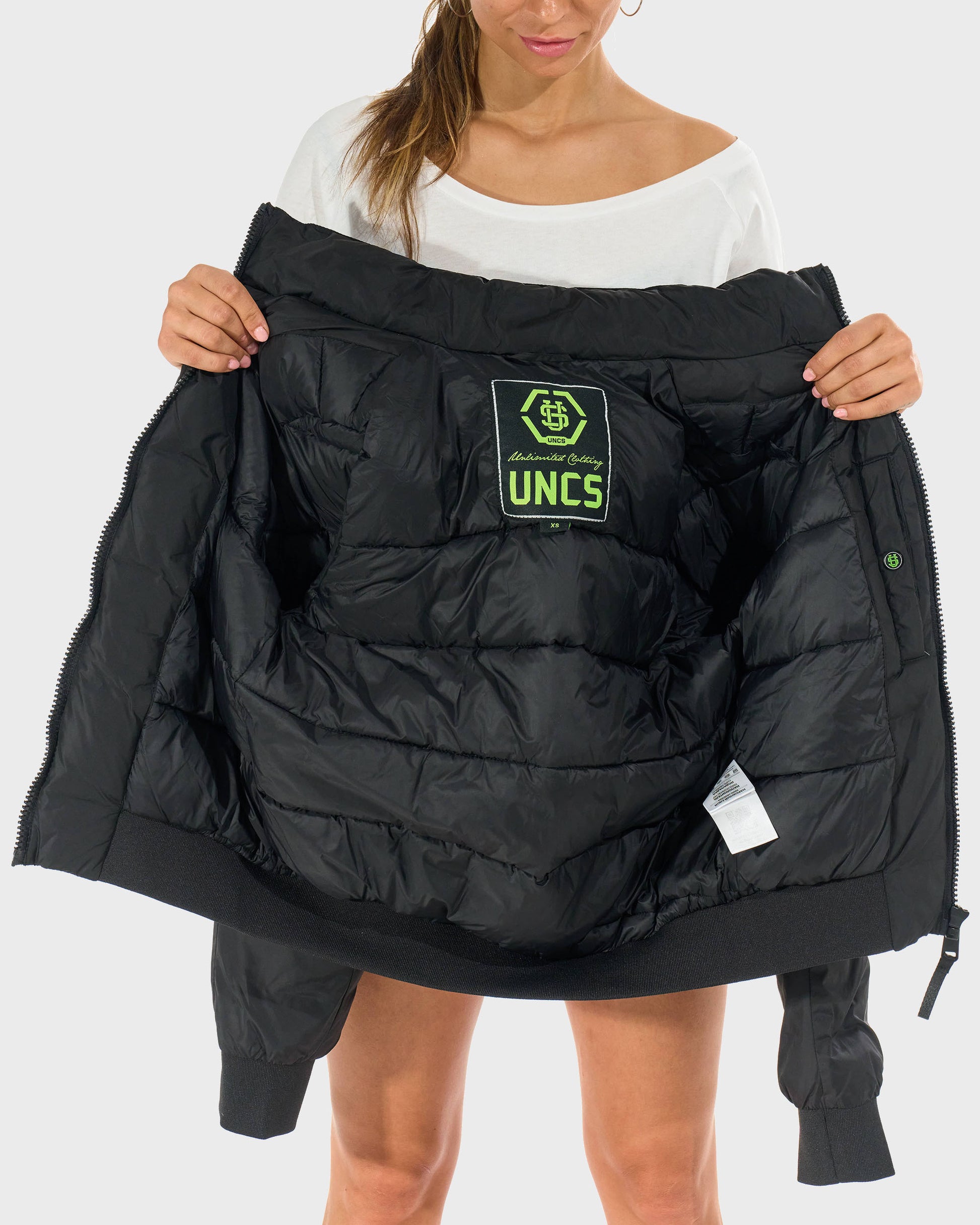 Dámska bunda JOANA BLACK/GREEN