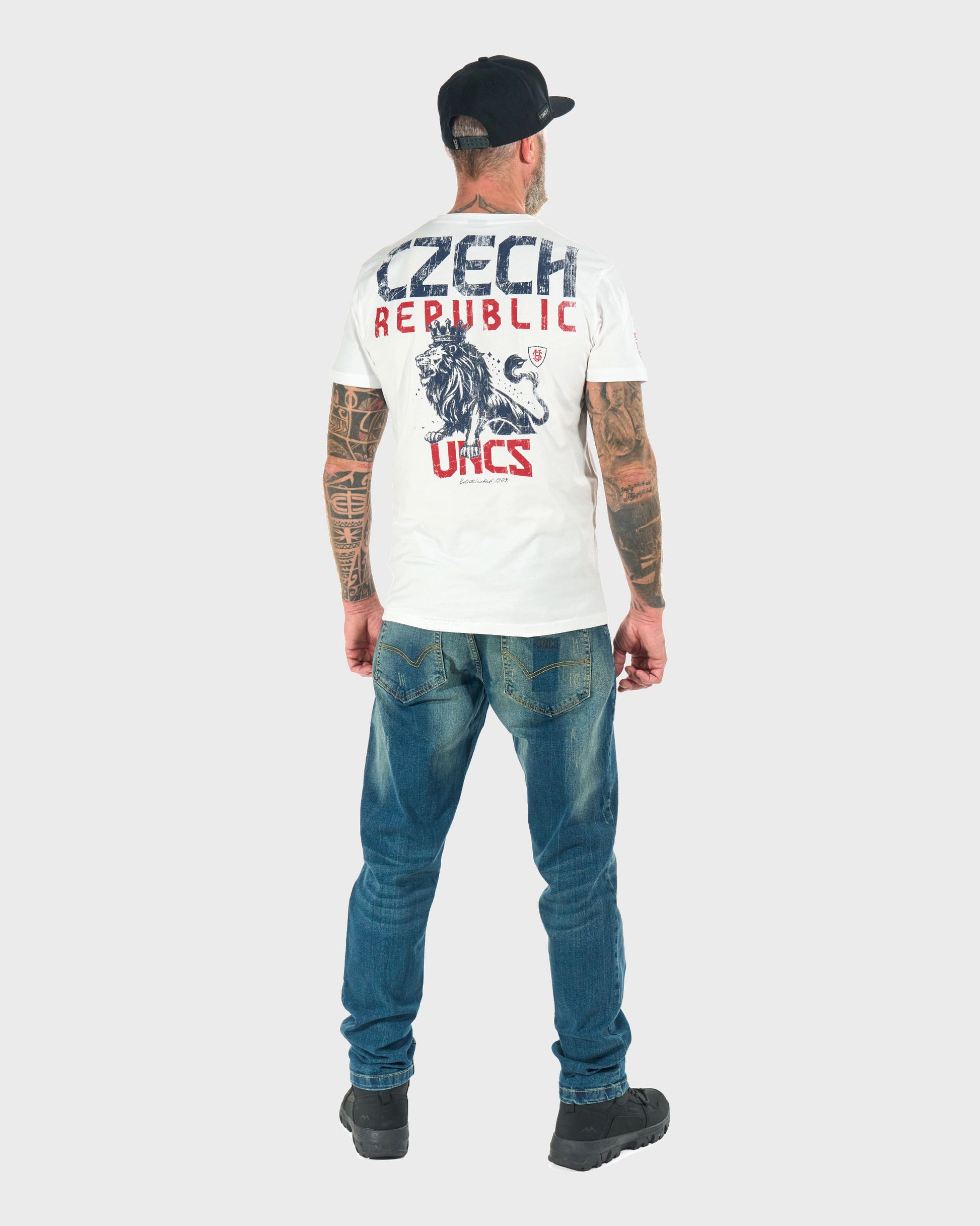 Pánske tričko CZECH REPUBLIC WHITE