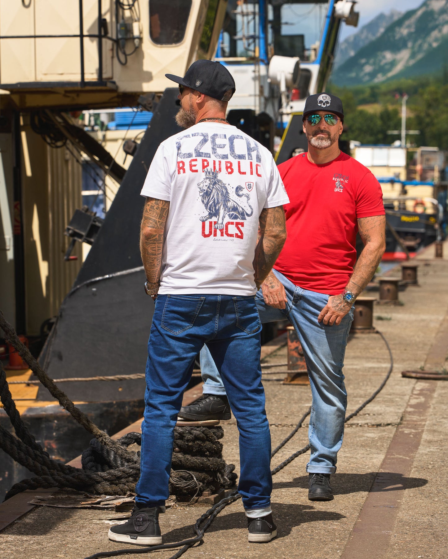 Pánske tričko CZECH REPUBLIC WHITE