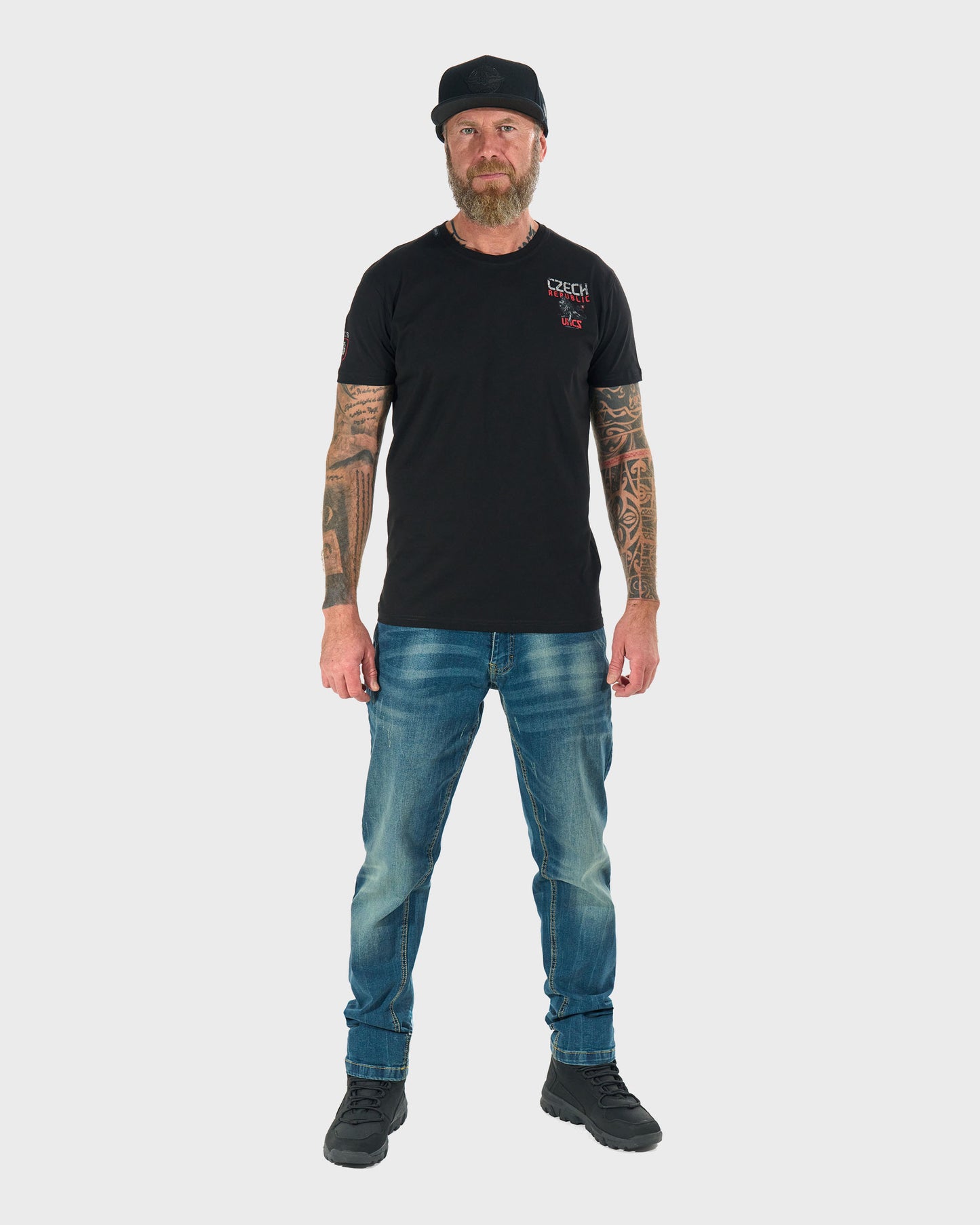 Pánske tričko CZECH REPUBLIC BLACK