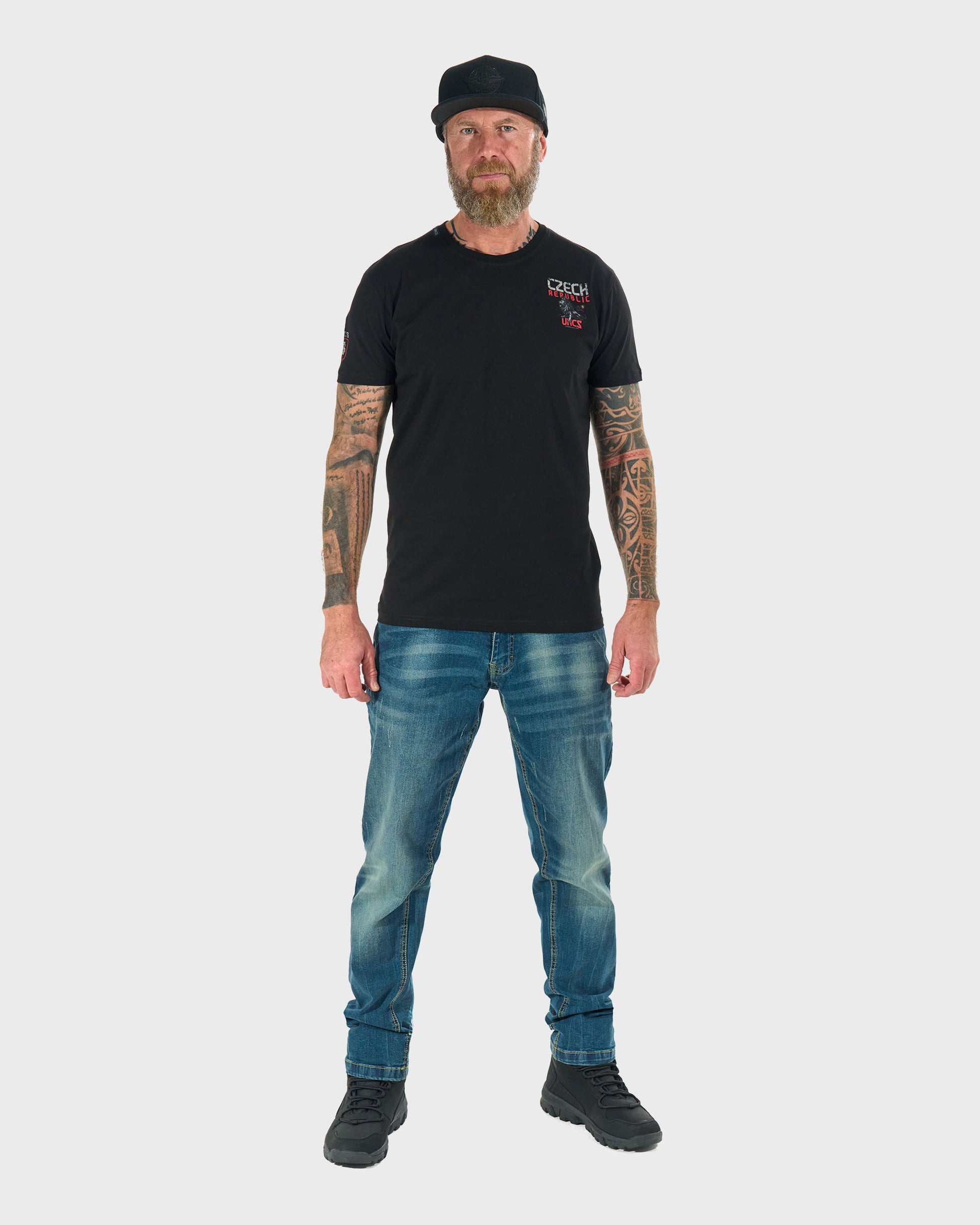 Pánske tričko CZECH REPUBLIC BLACK