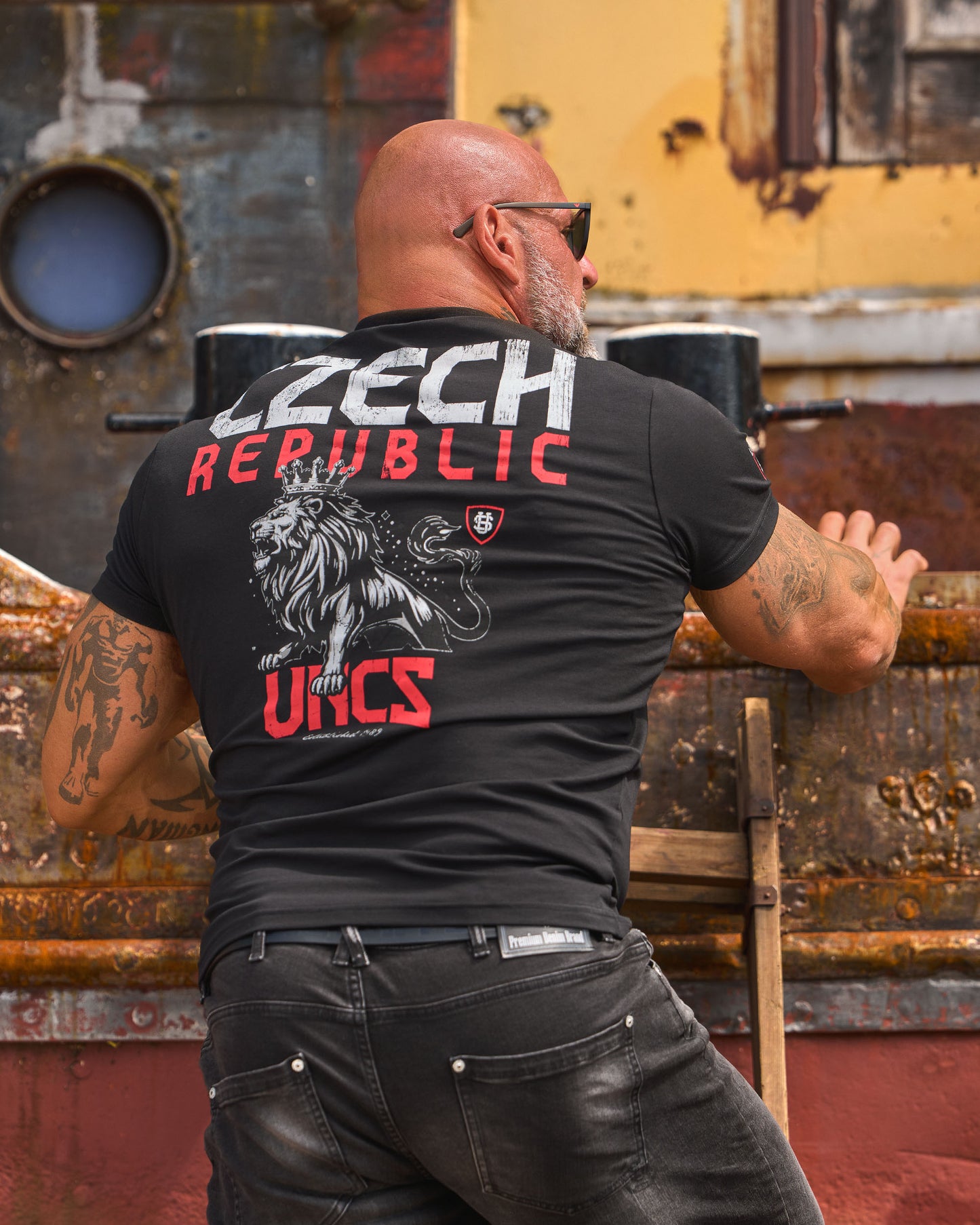 Pánske tričko CZECH REPUBLIC BLACK