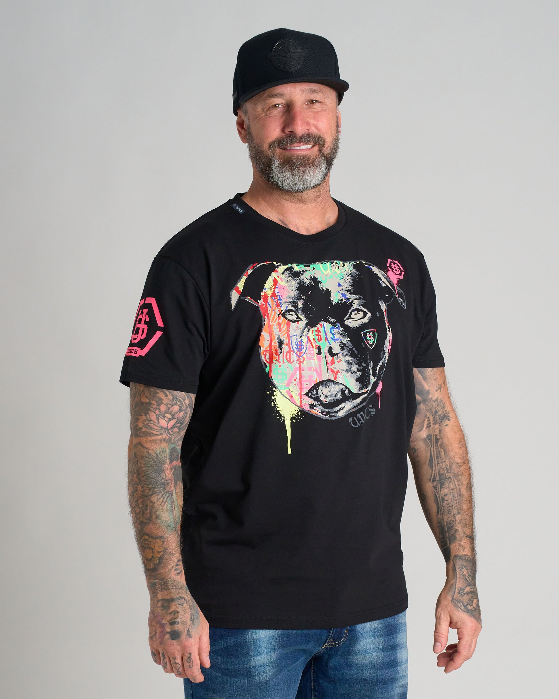 Pánske tričko STAFFBULL III (Elastan) BLACK