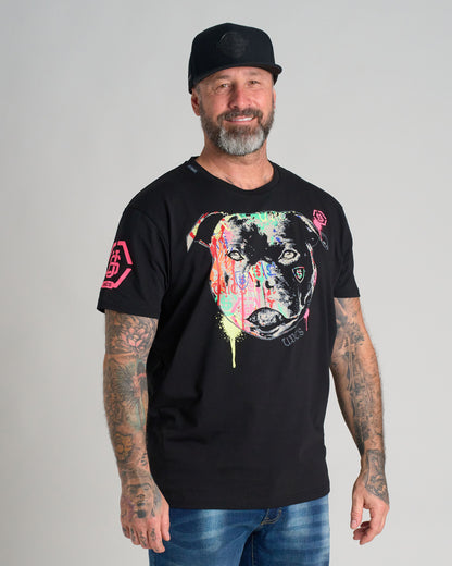 Pánske tričko STAFFBULL III (Elastan) BLACK