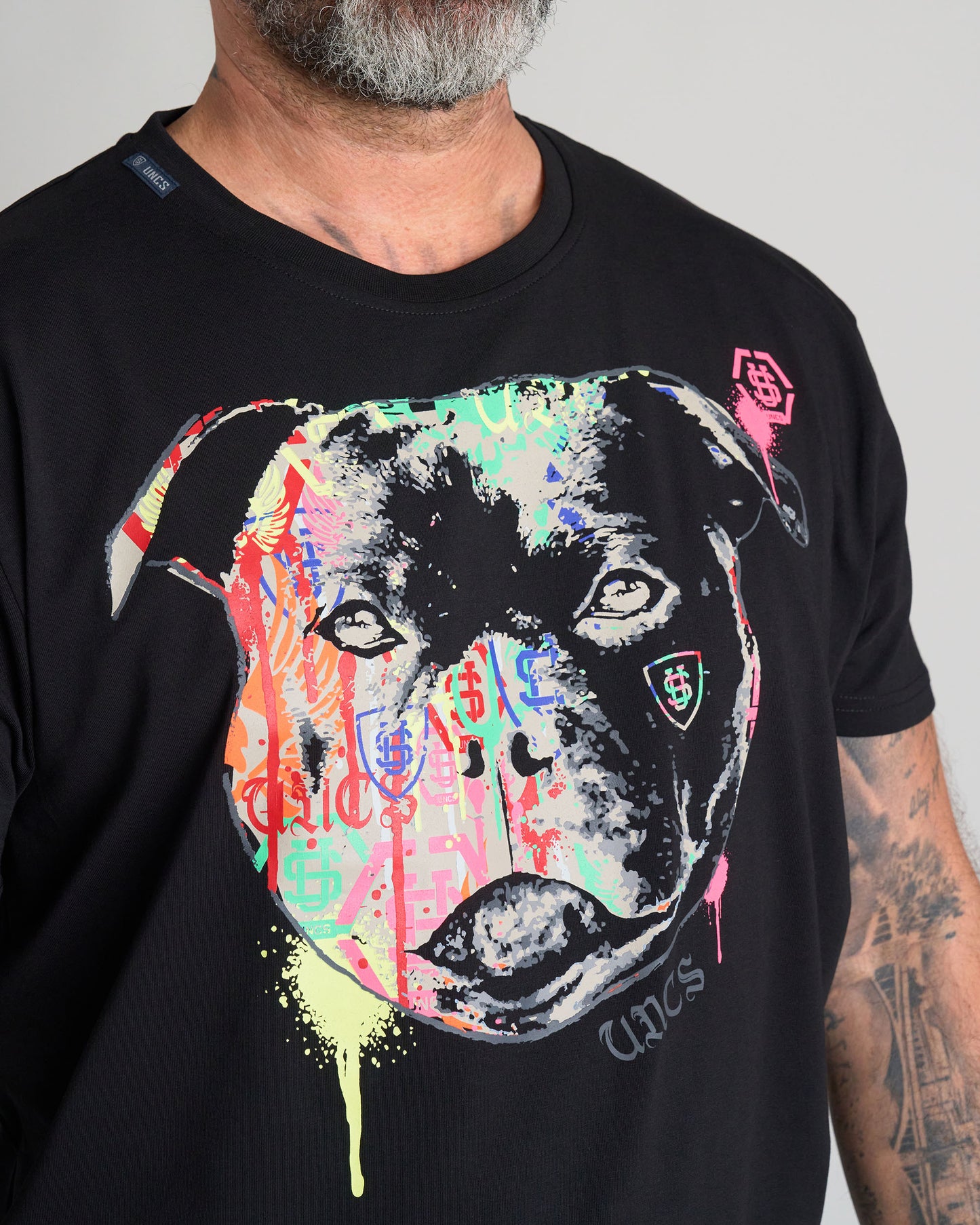 Pánske tričko STAFFBULL III (Elastan) BLACK