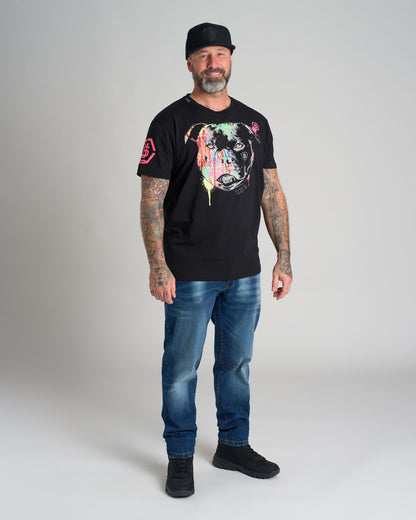 Pánske tričko STAFFBULL III (Elastan) BLACK