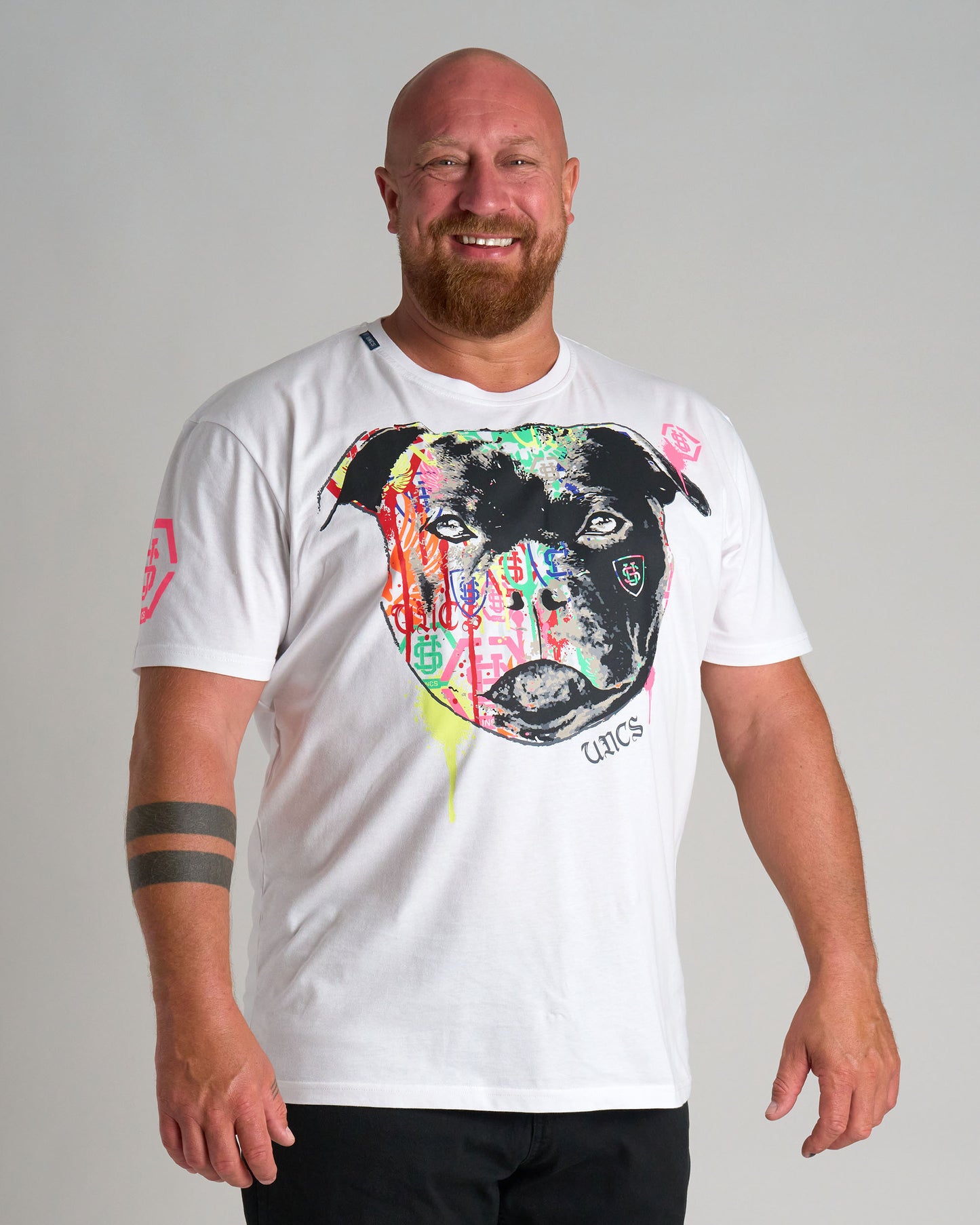 Pánske tričko STAFFBULL III WHITE