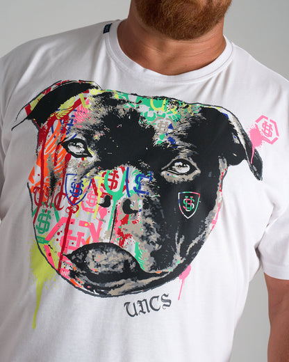 Pánske tričko STAFFBULL III WHITE