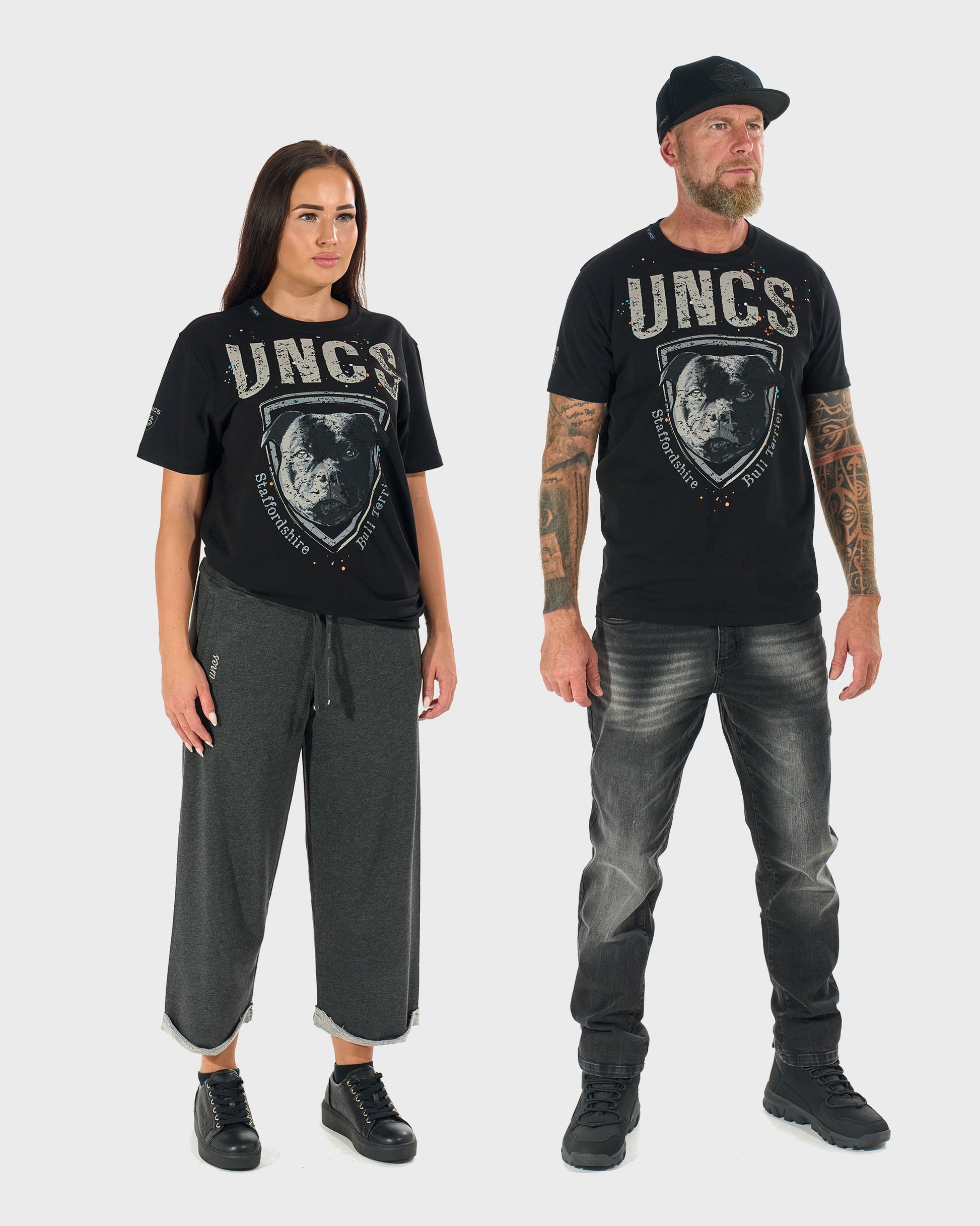 Unisex tričko STAFFORDSHIRE BULL BLACK