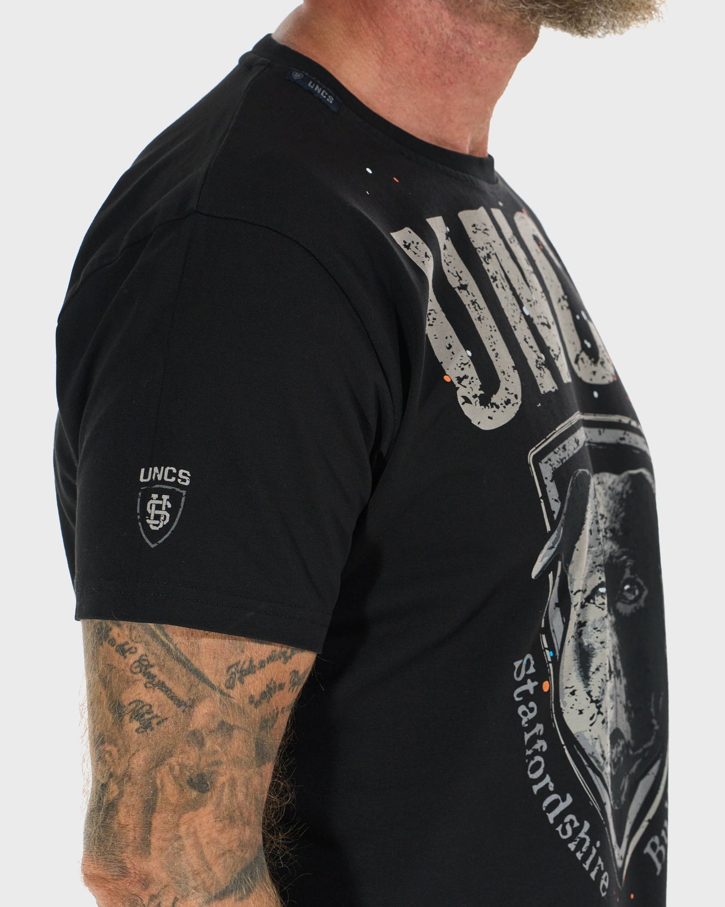 Unisex tričko STAFFORDSHIRE BULL BLACK