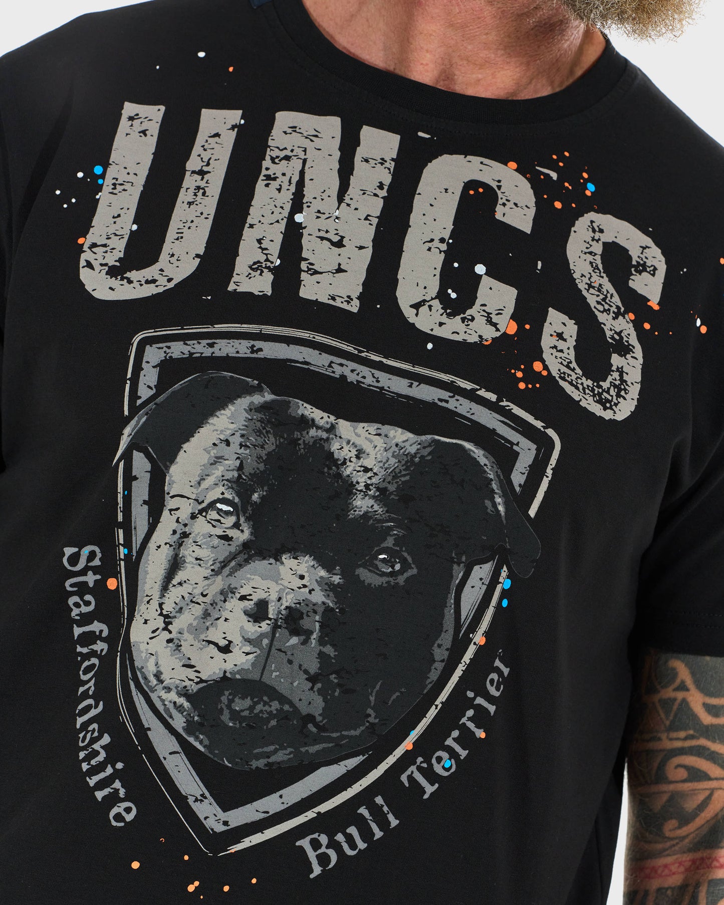 Unisex tričko STAFFORDSHIRE BULL BLACK