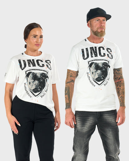 Unisex tričko STAFFORDSHIRE BULL WHITE