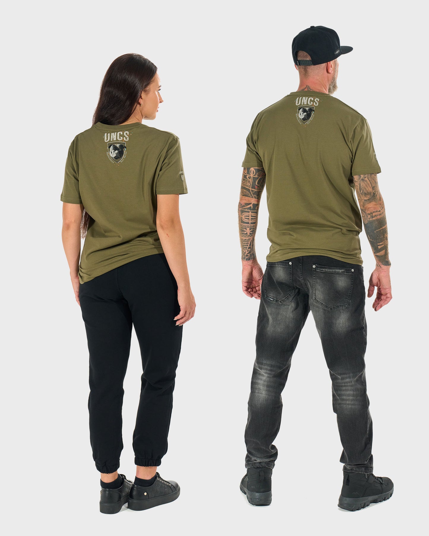 Unisex tričko STAFFORDSHIRE BULL KHAKI