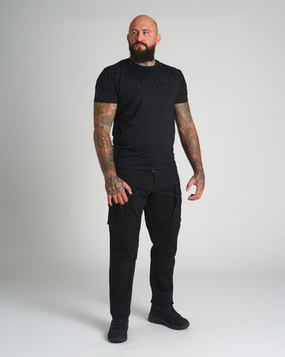 Pánske tričko UNLIMITED V BLACK/BLACK