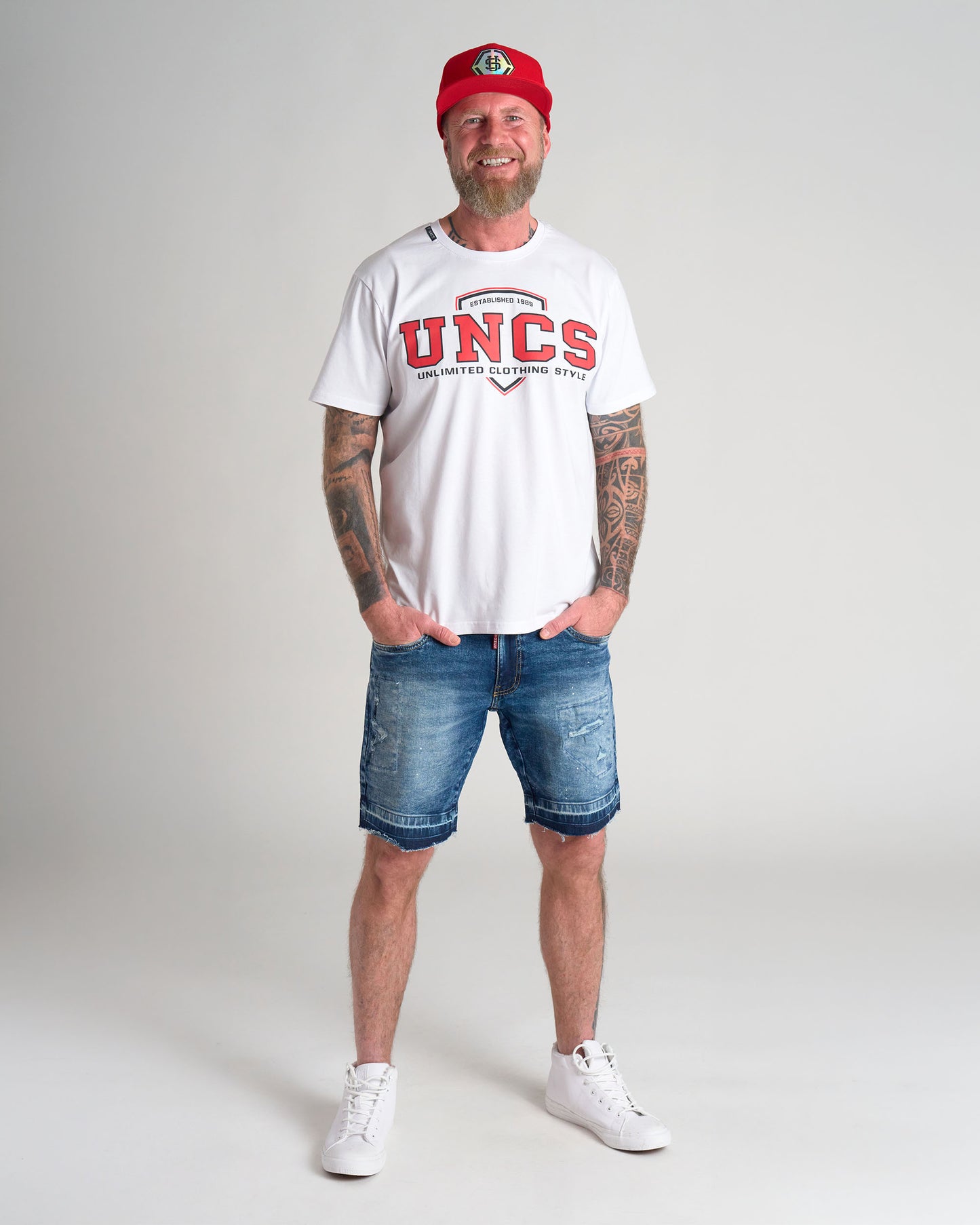 Pánske tričko UNCS TEAM II WHITE