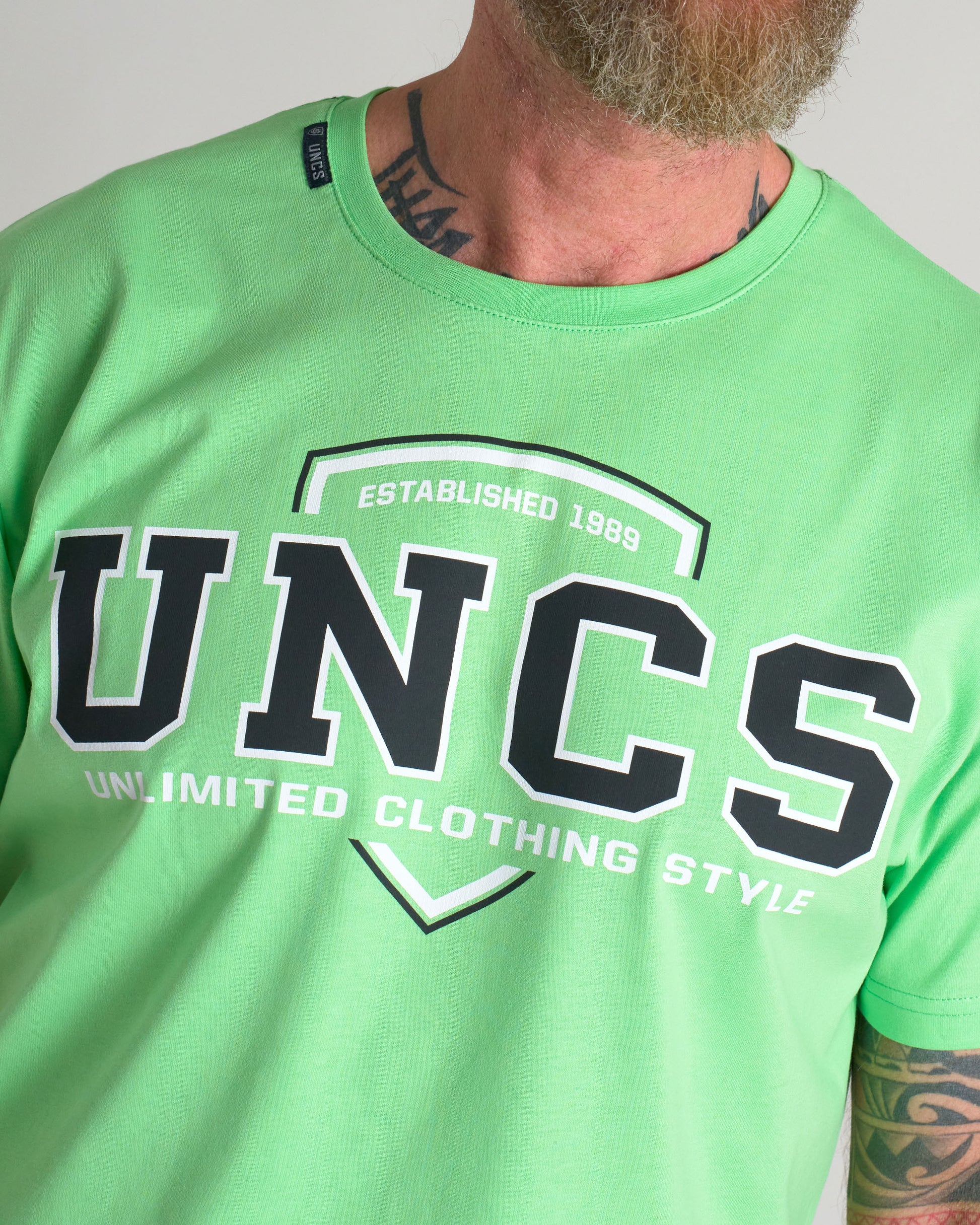 Pánske tričko UNCS TEAM II GREEN NEON