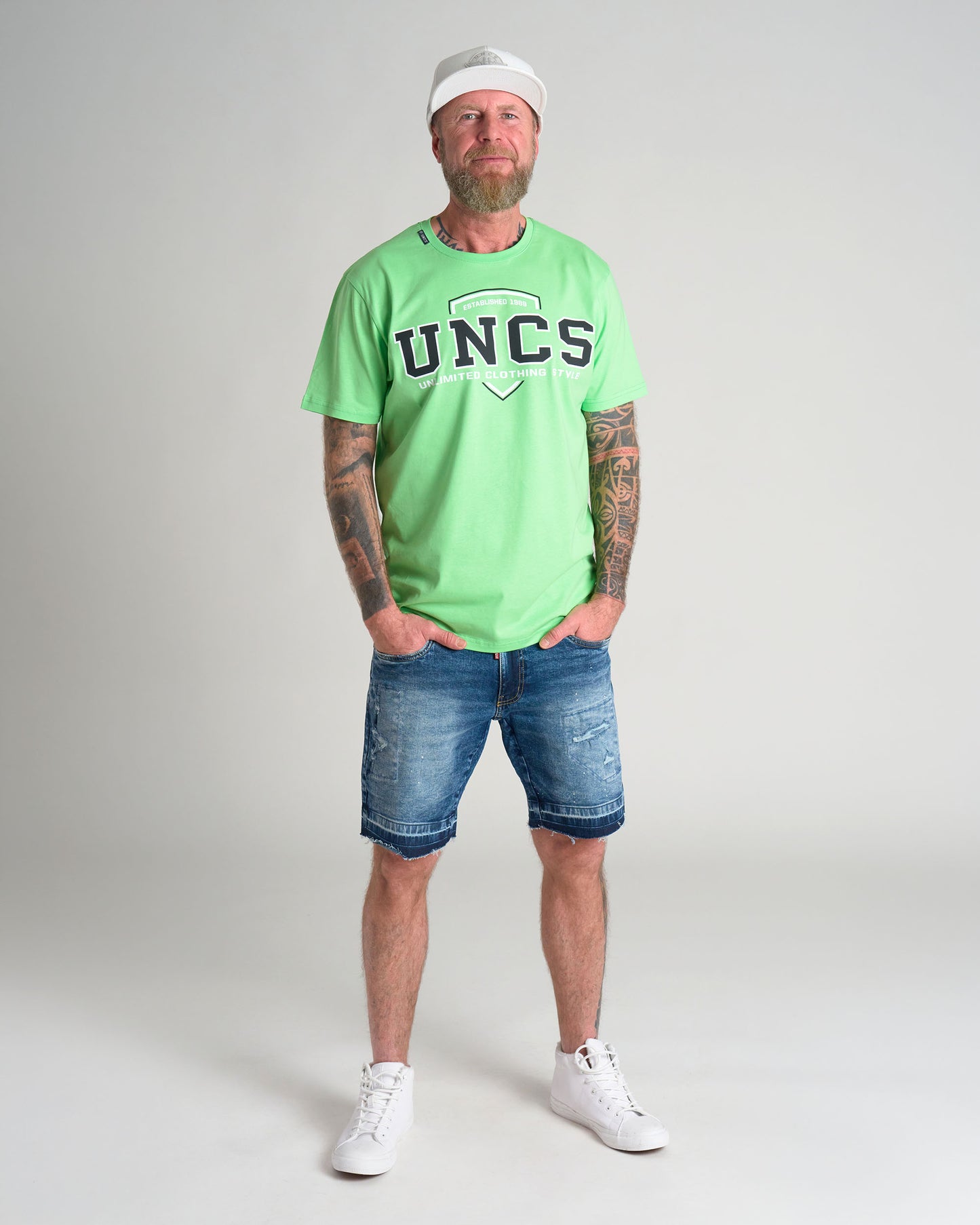 Pánske tričko UNCS TEAM II GREEN NEON