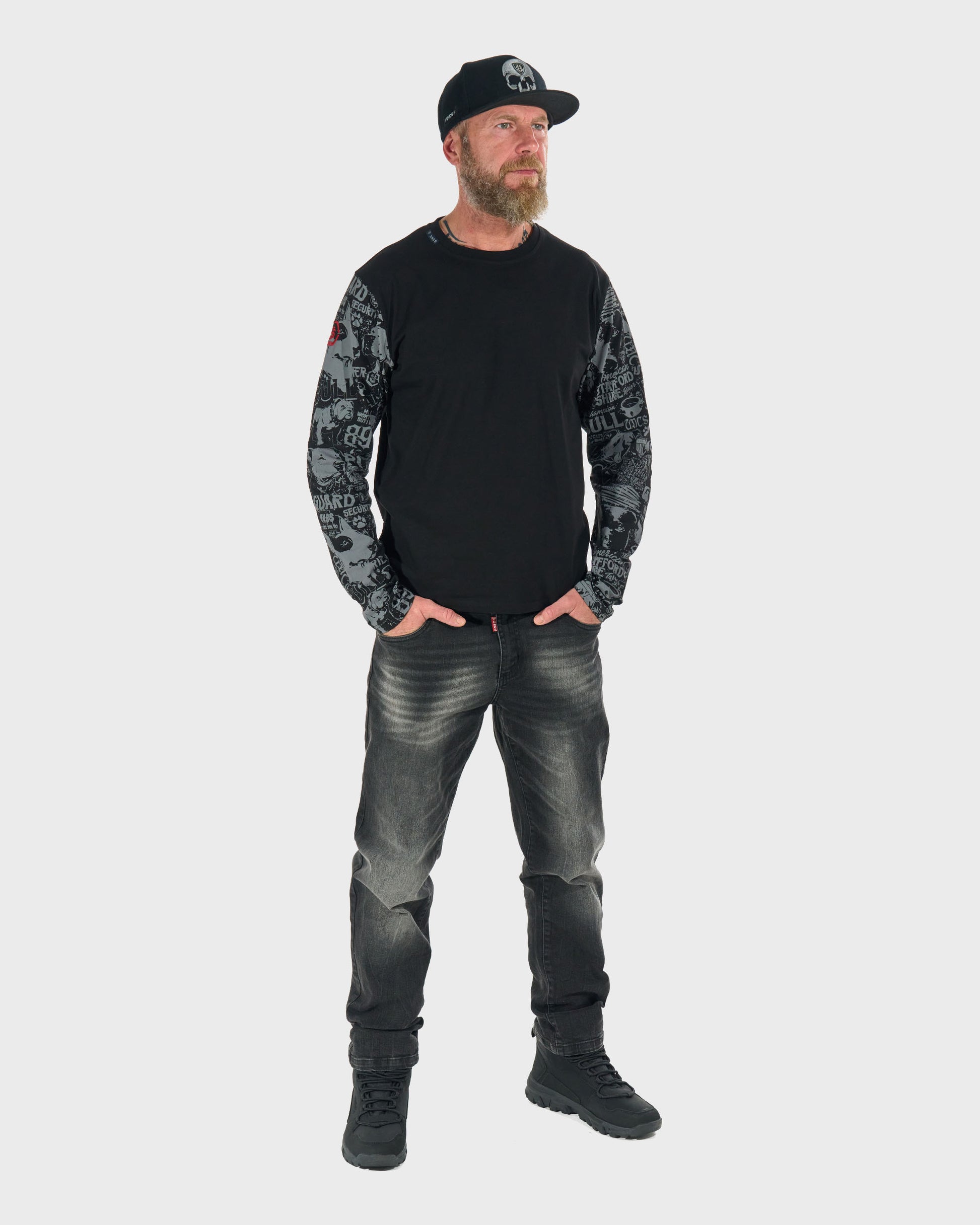 Pánske tričko COMICS LS BLACK