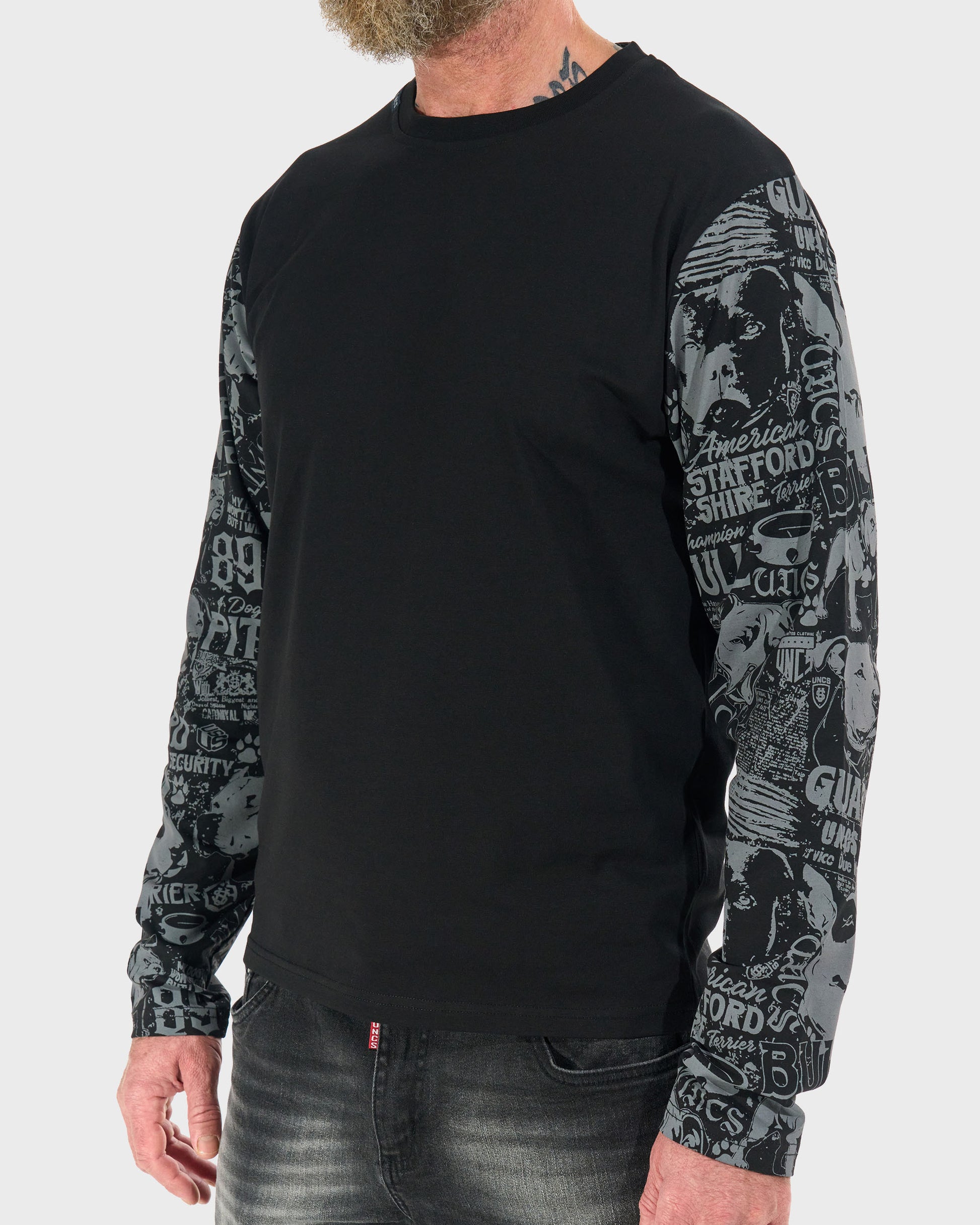 Pánske tričko COMICS LS BLACK