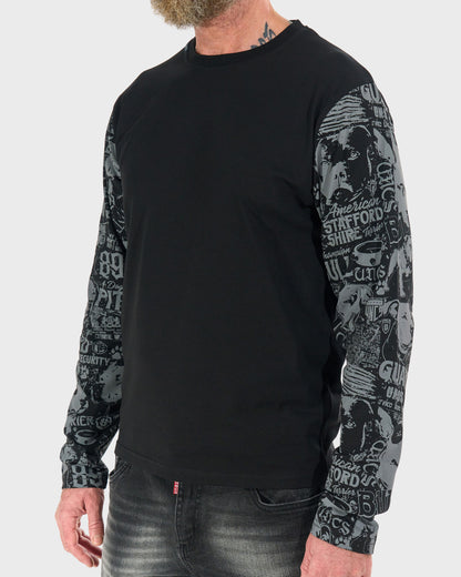 Pánske tričko COMICS LS BLACK