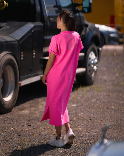 Dámske šaty KELI NEON PINK