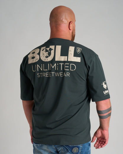 Pánske tričko BULL III KHAKI/WHITE