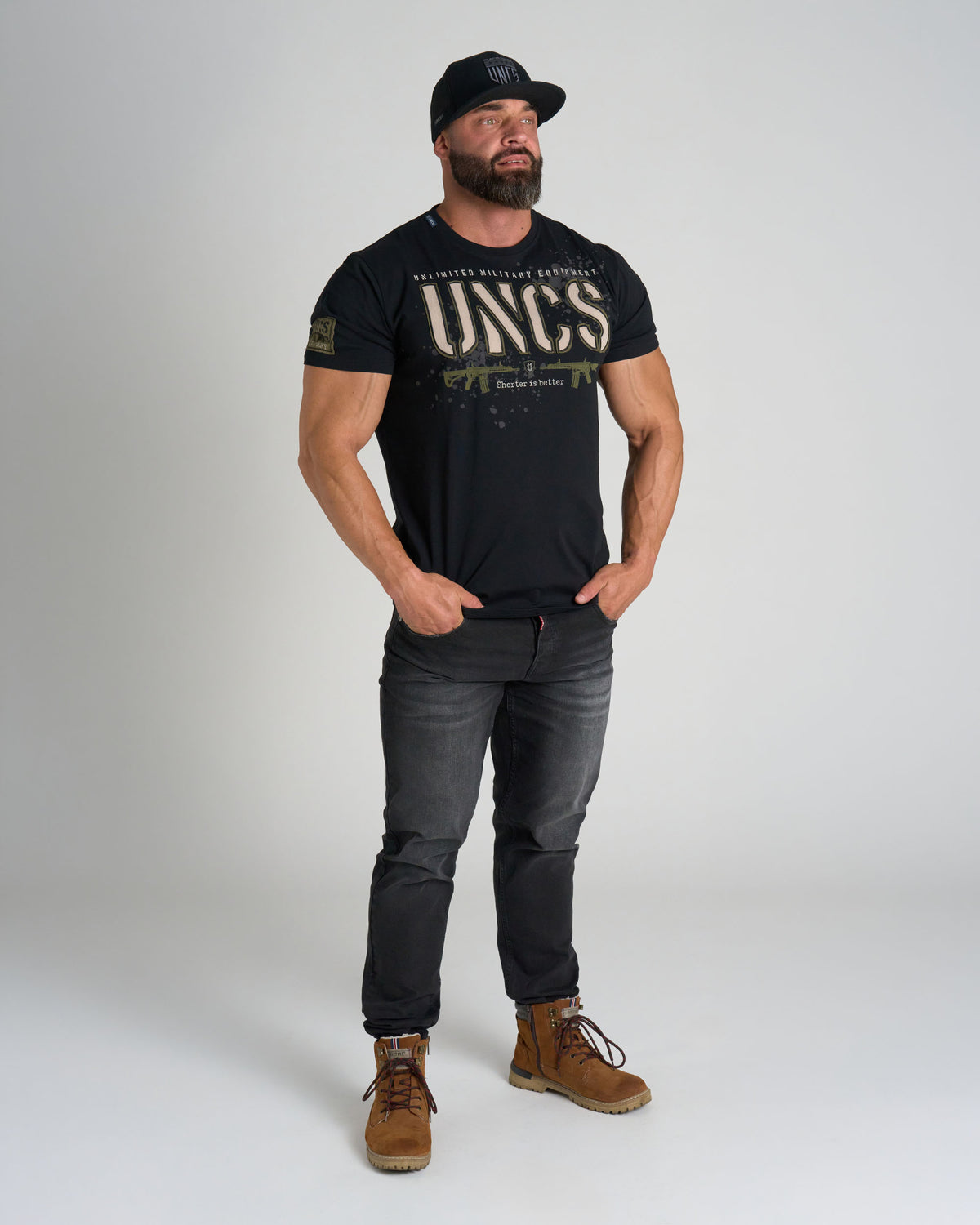 Pánske tričko GUNS BLACK