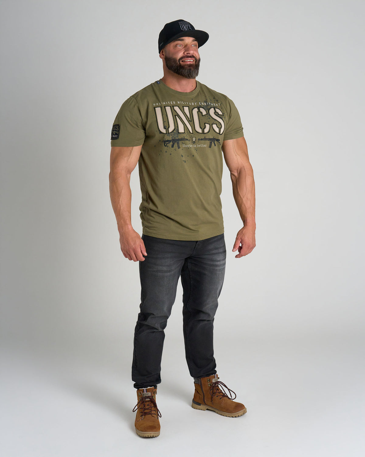 Pánske tričko GUNS KHAKI