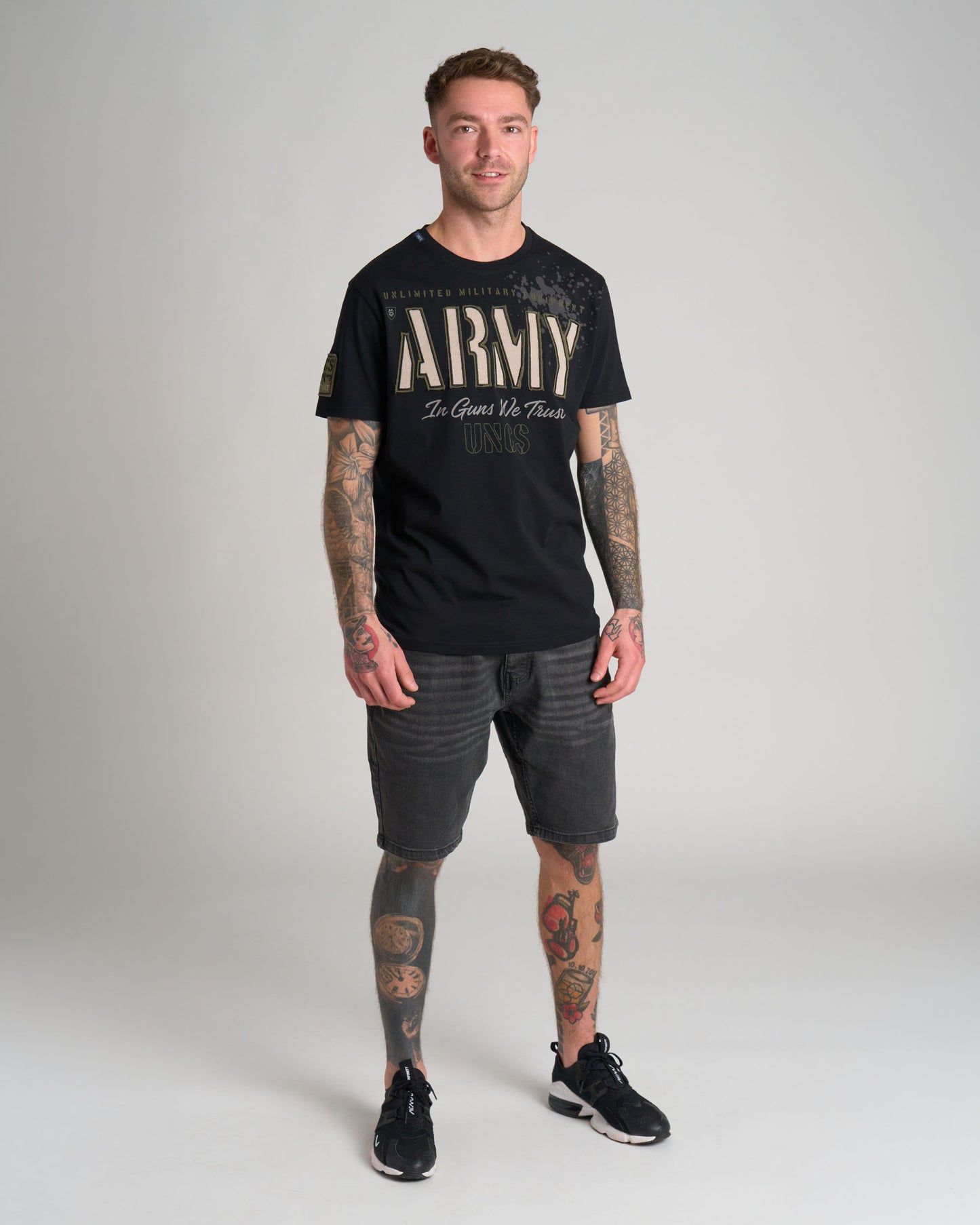 Pánske tričko GUNS II BLACK