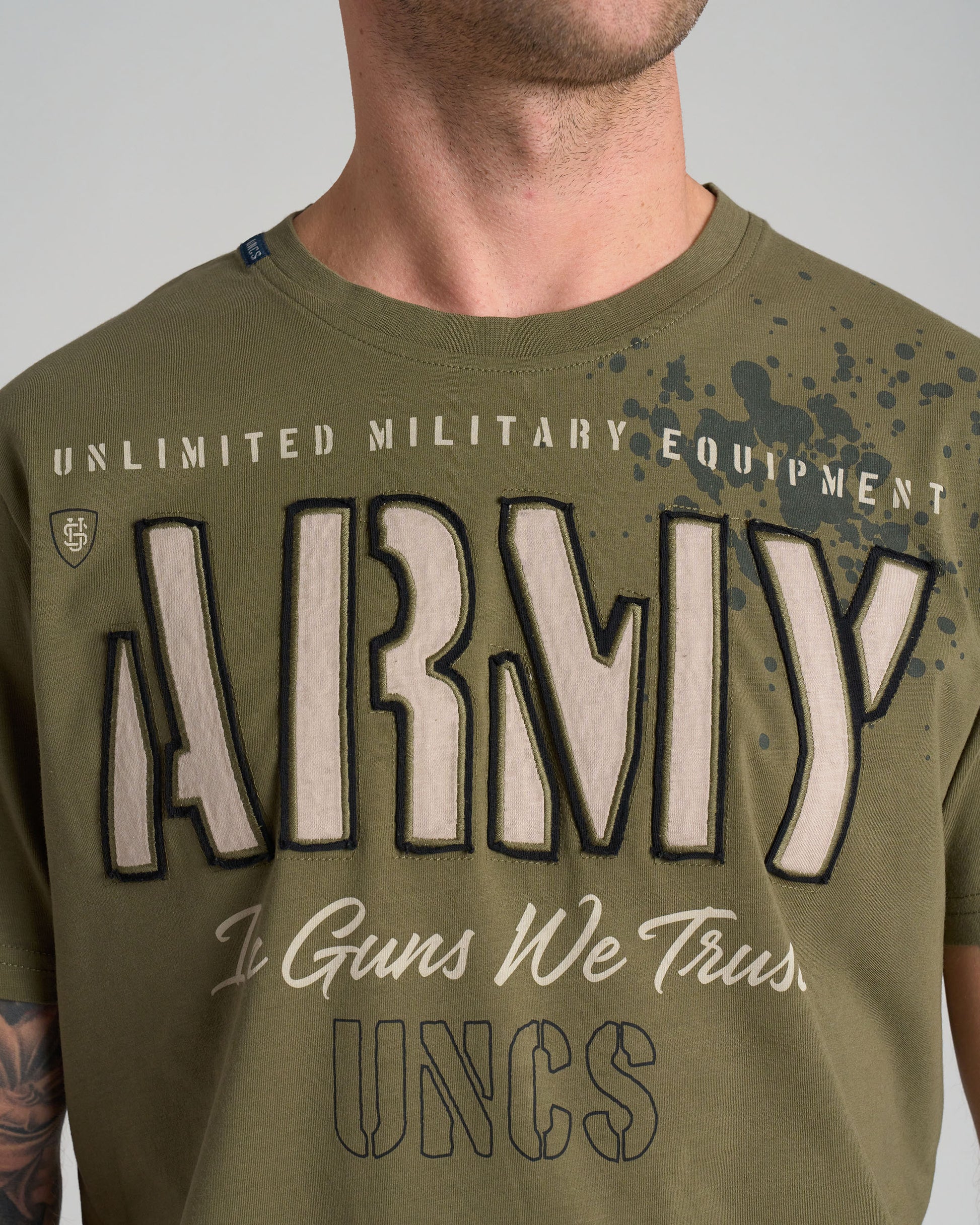Pánske tričko GUNS II KHAKI