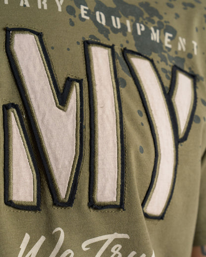 Pánske tričko GUNS II KHAKI