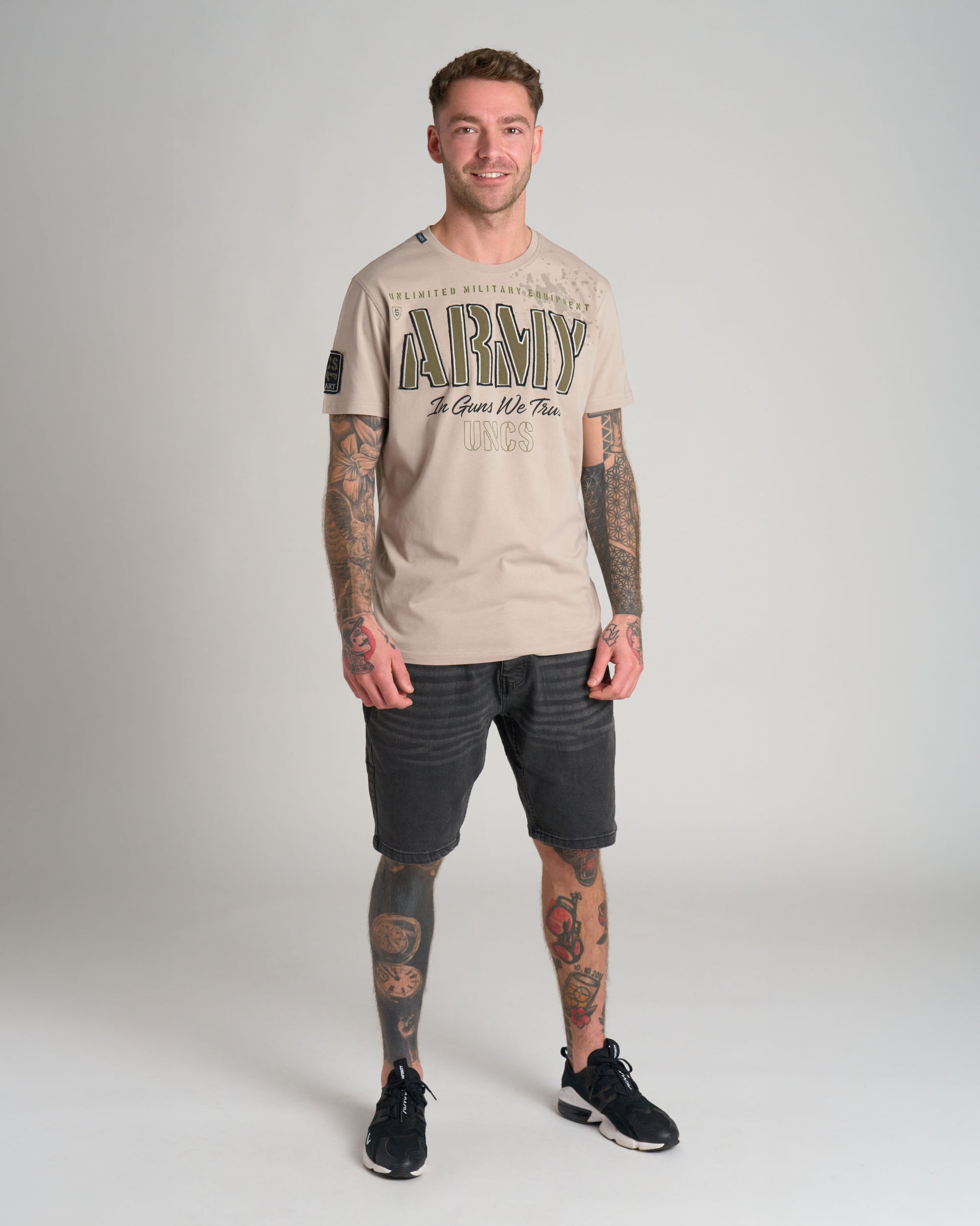 Pánske tričko GUNS II SAND