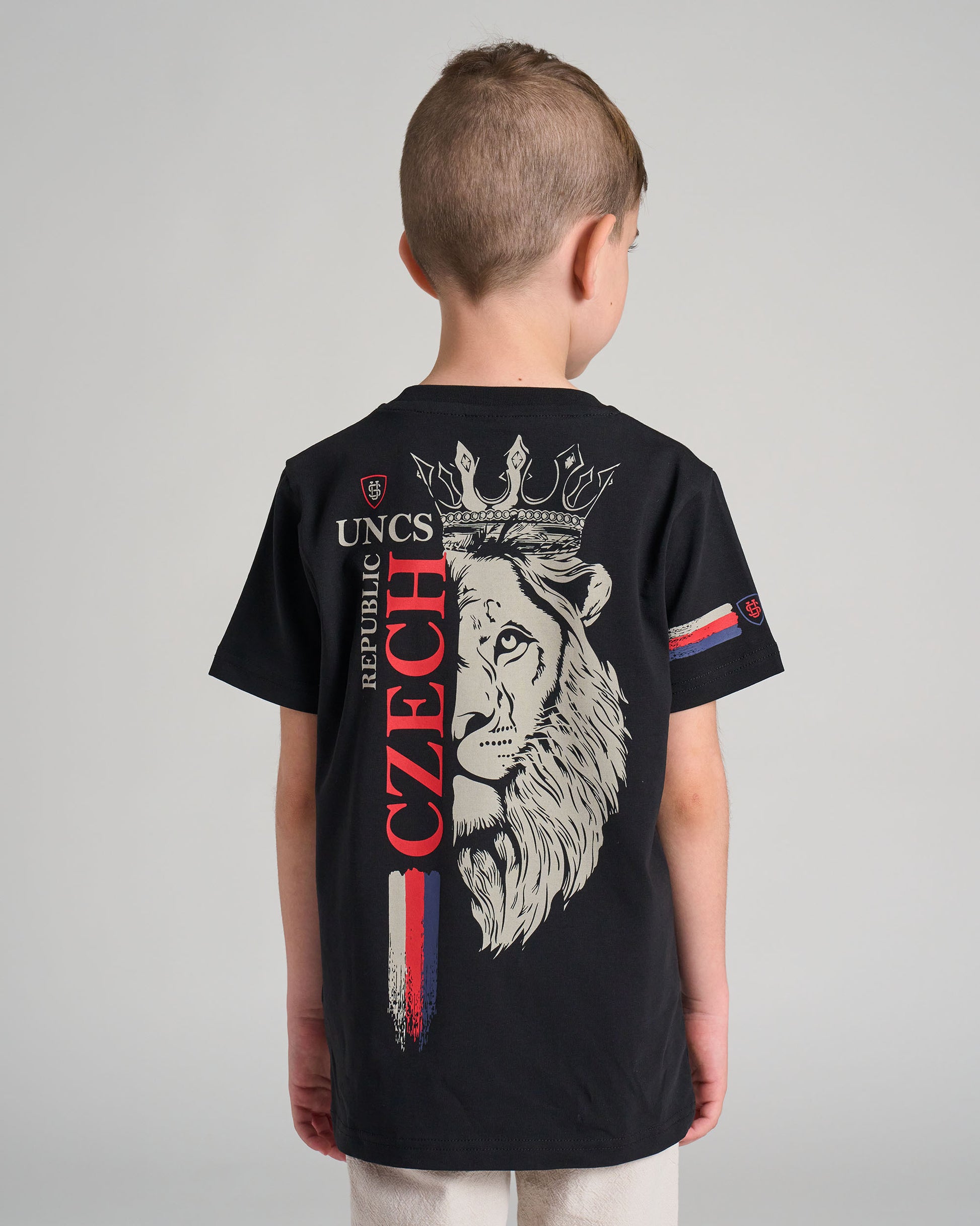Detské tričko CZECH REPUBLIC BLACK
