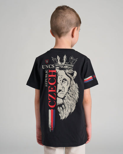 Detské tričko CZECH REPUBLIC BLACK