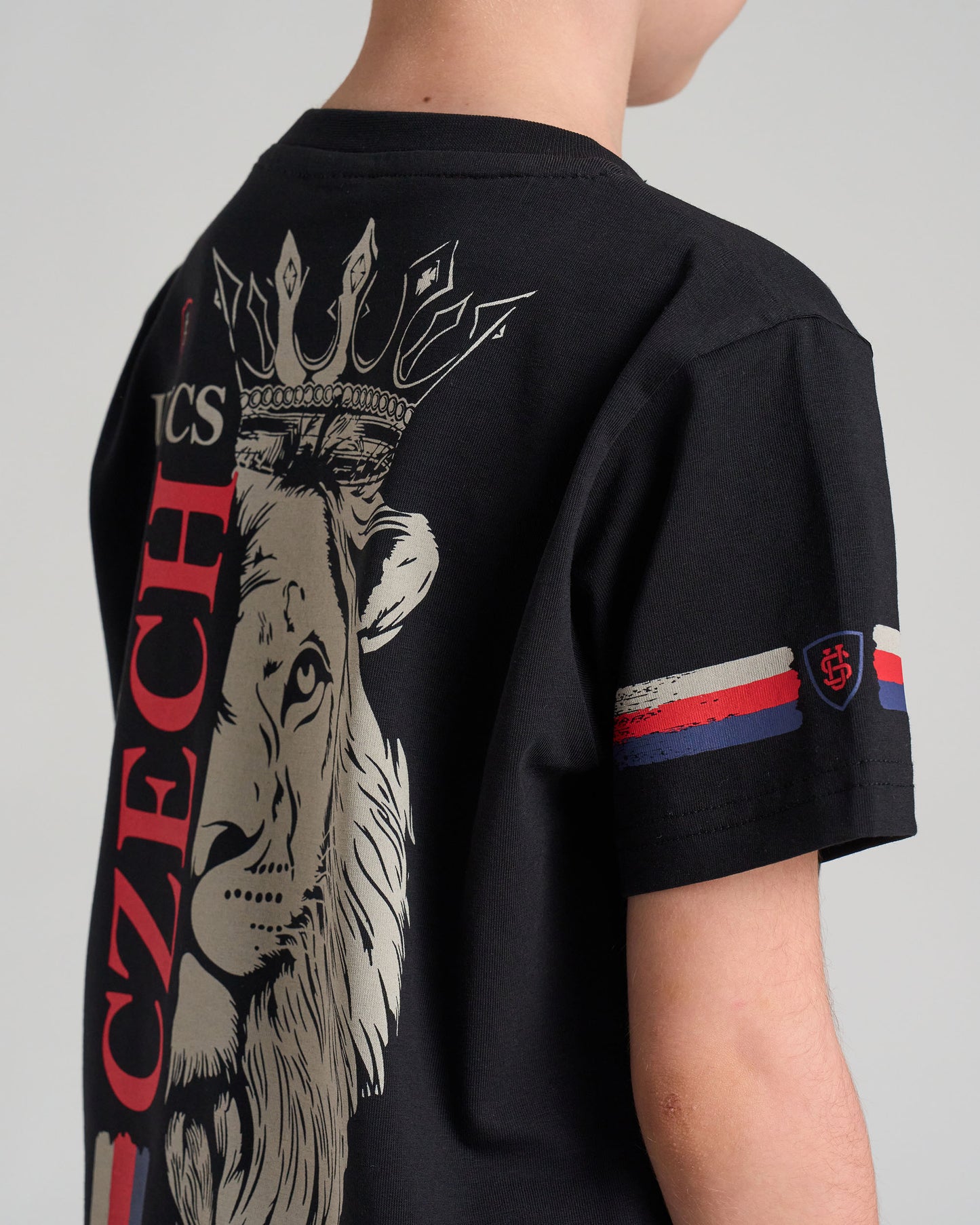 Detské tričko CZECH REPUBLIC BLACK