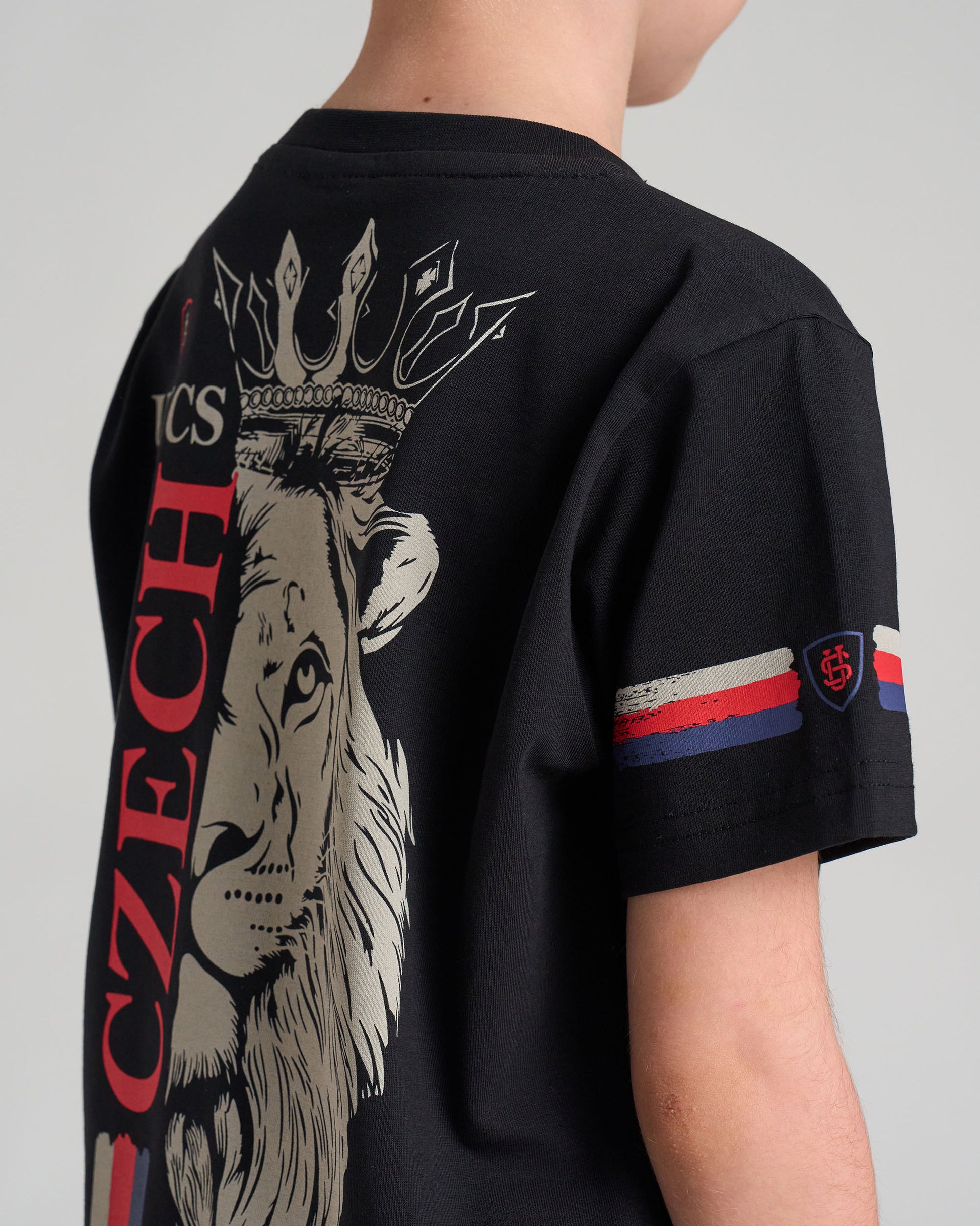 Detské tričko CZECH REPUBLIC BLACK