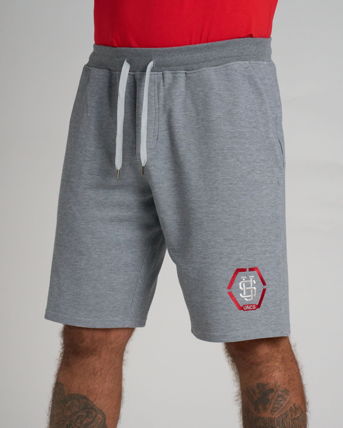 Pánske kraťasy HEXAGON GREY MELANGE