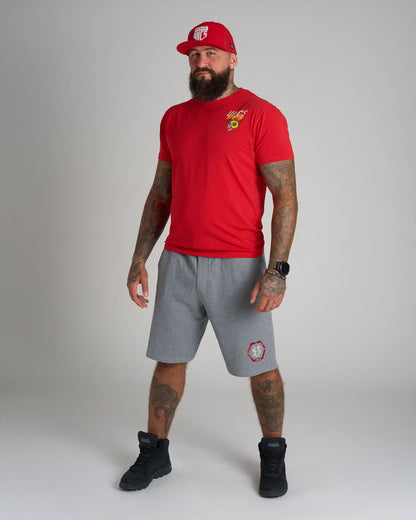 Pánske kraťasy HEXAGON GREY MELANGE