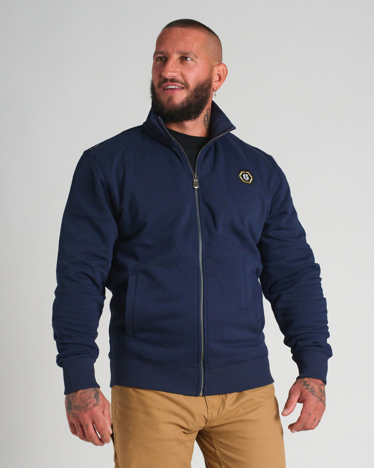 Pánska mikina CAINE IV NAVY BLUE