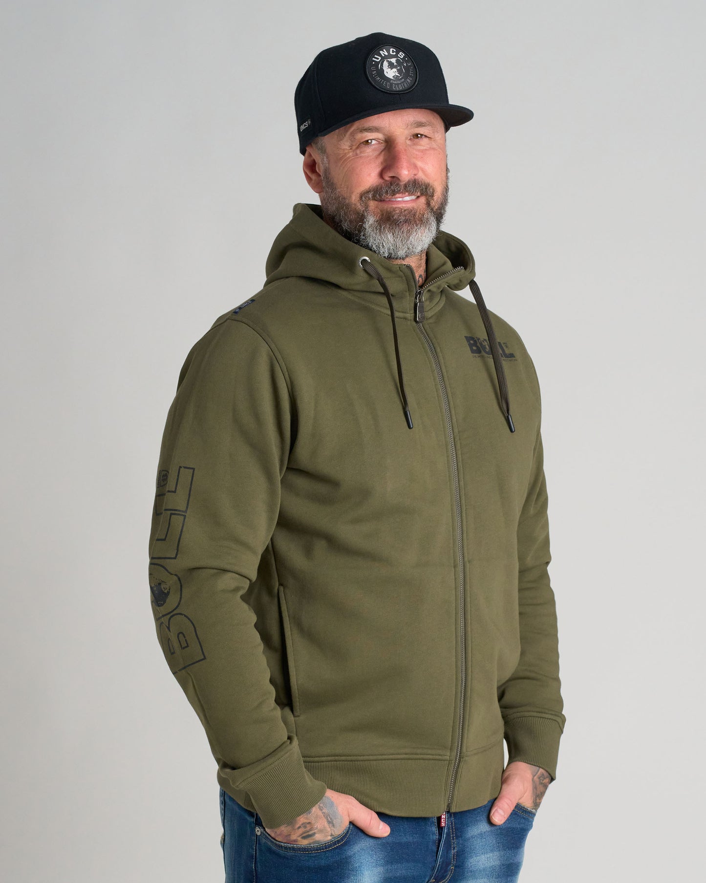 Pánska mikina BULL KHAKI