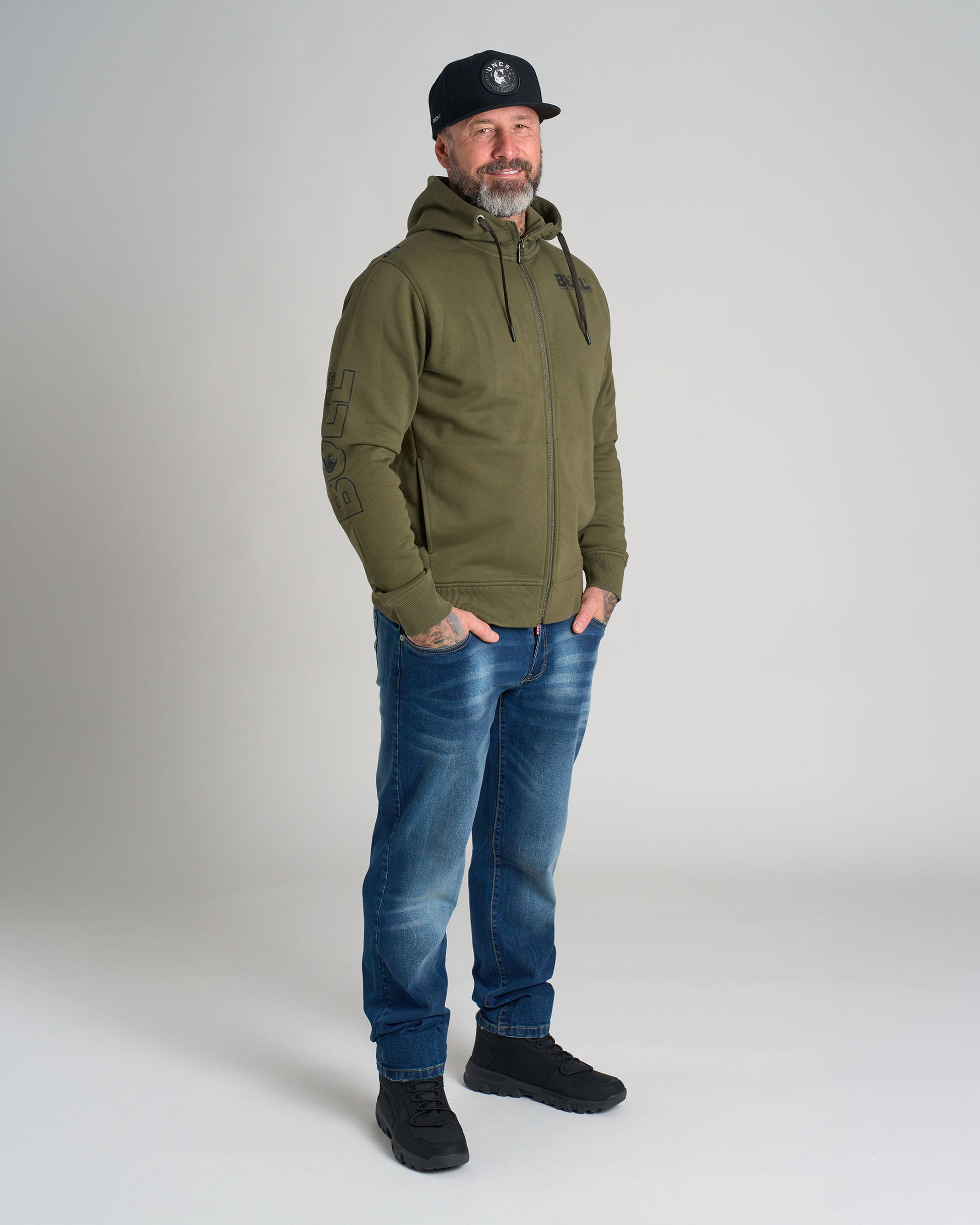 Pánska mikina BULL KHAKI