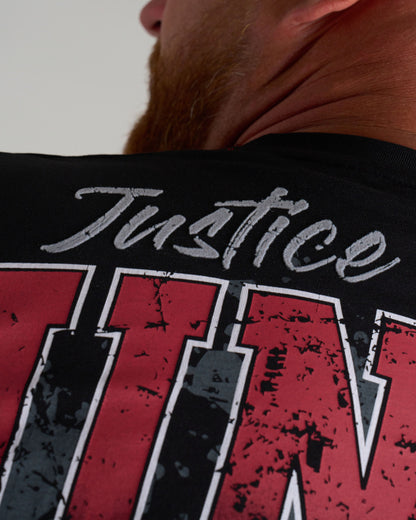Pánske tričko JUSTICE II BLACK
