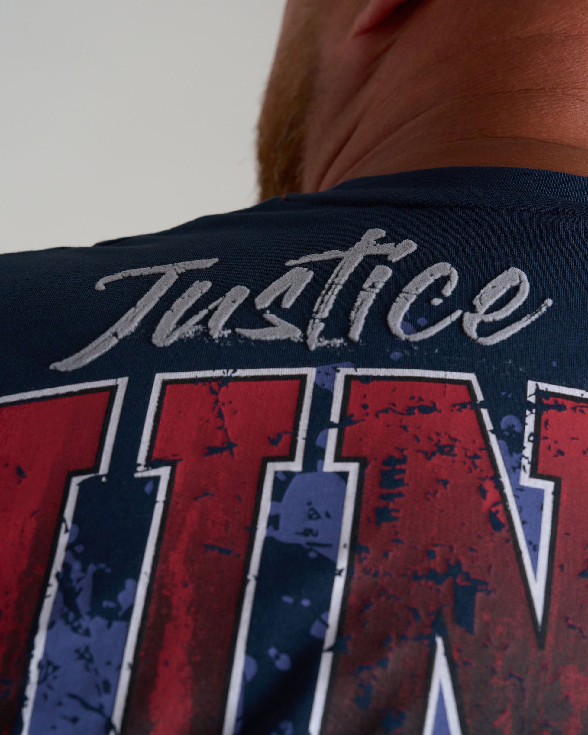 Pánske tričko JUSTICE II NAVY