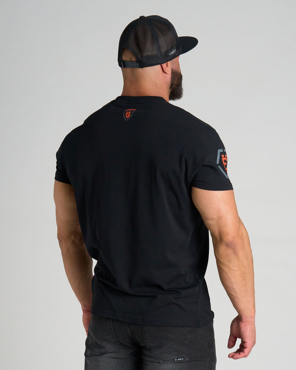 Pánske tričko TAYLOR BLACK/ORANGE