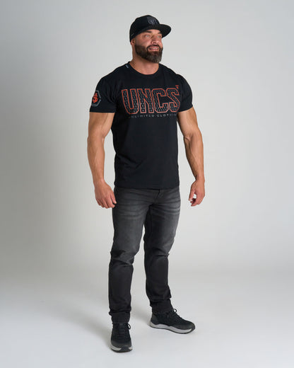 Pánske tričko TAYLOR BLACK/ORANGE