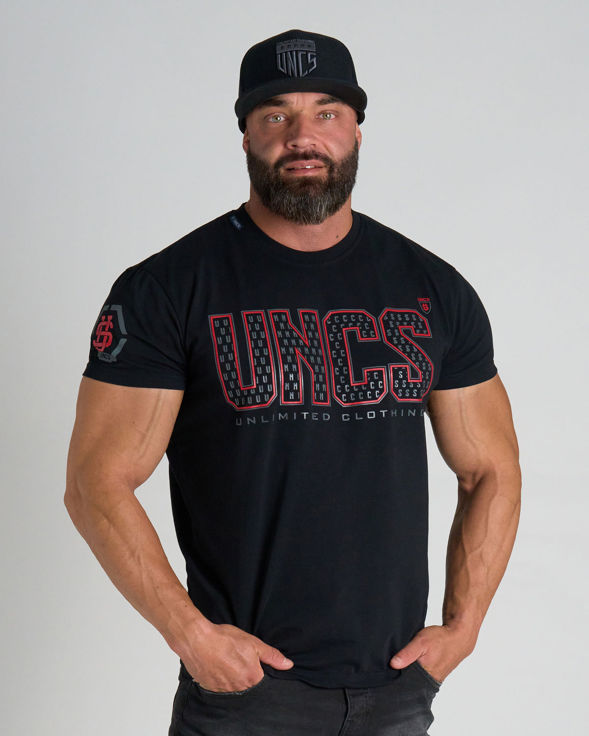Pánske tričko TAYLOR BLACK/RED