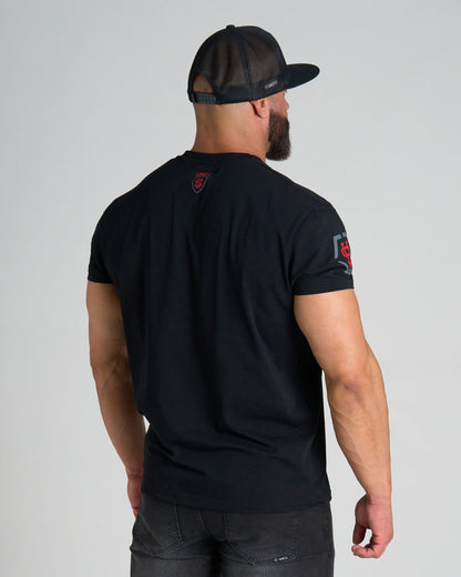 Pánske tričko TAYLOR BLACK/RED