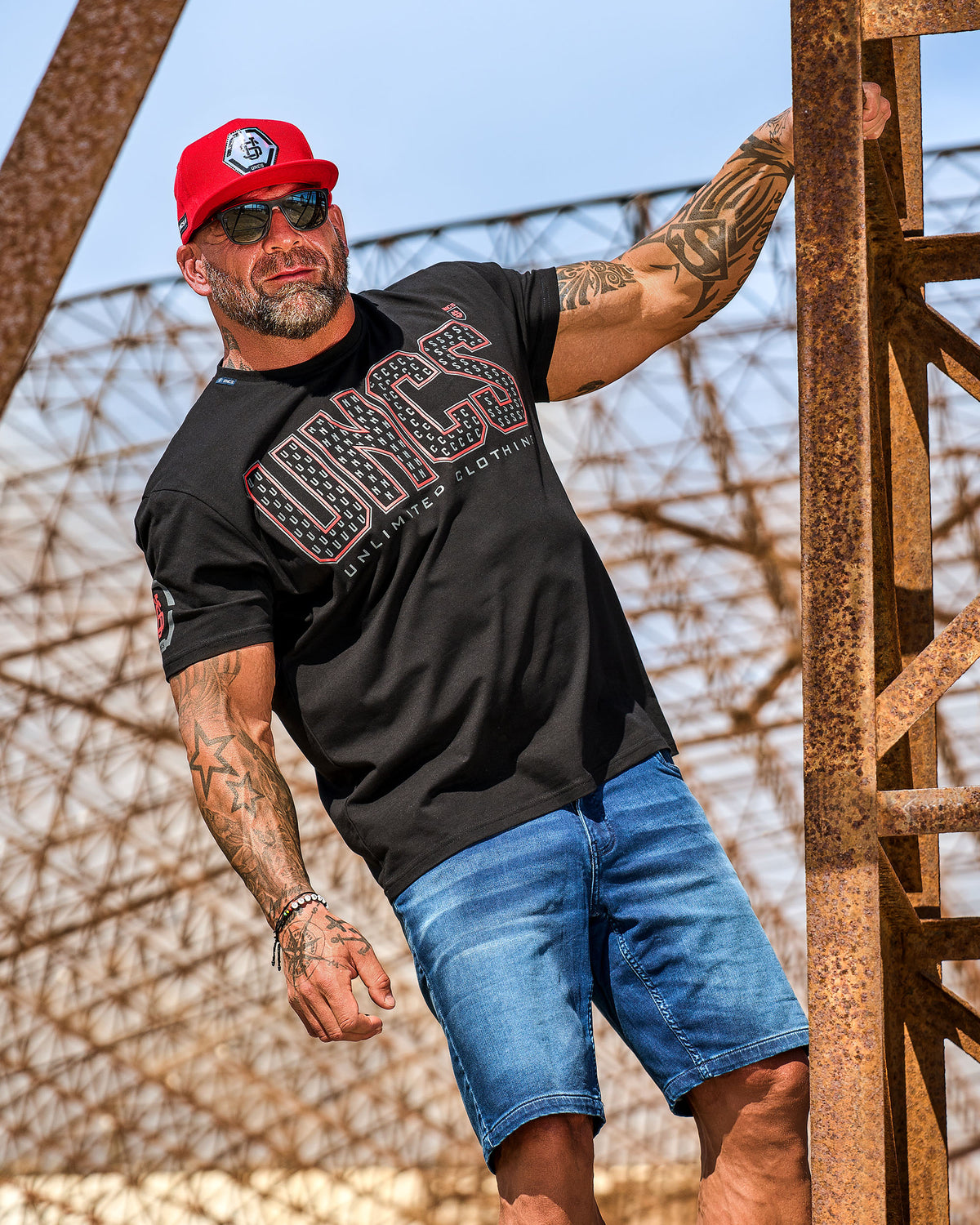 Pánske tričko TAYLOR BLACK/RED