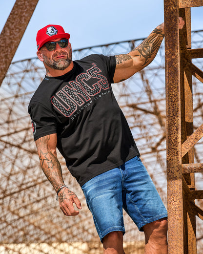Pánske tričko TAYLOR BLACK/RED